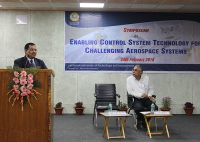 Speaking at a Symposium in CUTM Bhubaneswar, 2018
